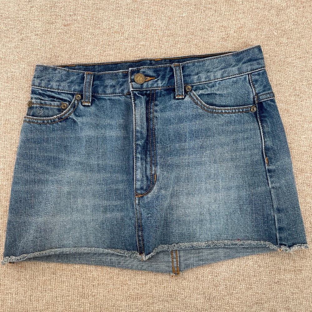 NWOT -  Free People Denim Mini Skirt